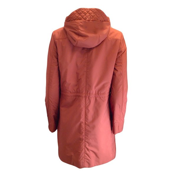 LORO PIANA BURNT RED REVERSIBLE LAMBSKIN LEATHER AND MICRO COAT - Picture 6 of 7